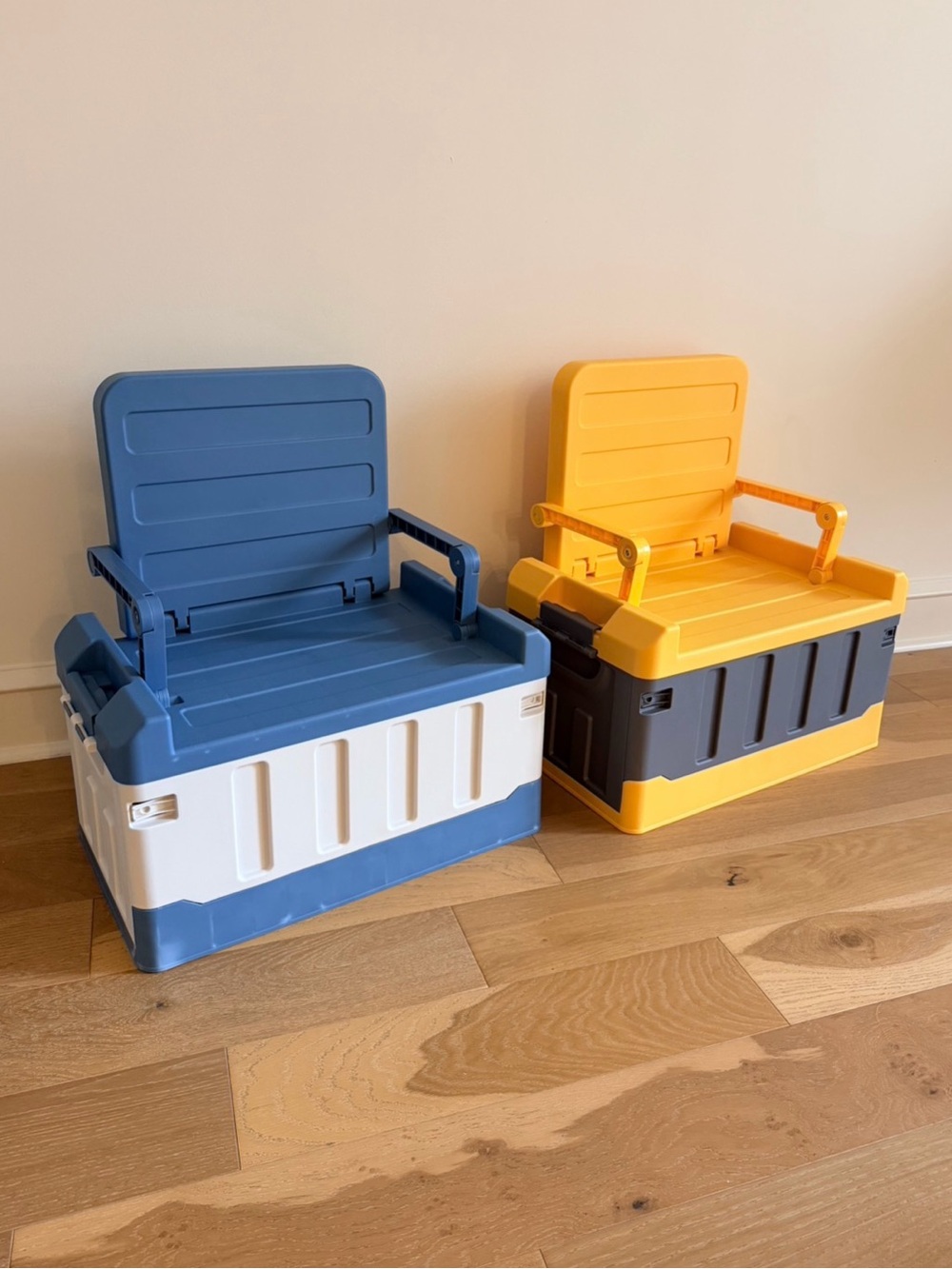 Folding Storage Stool Durable PP Box for Camping Car Trunk Organization NEW